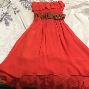 Iz Byer Strapless Dress